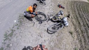 Cycling from Padum to Abran in Zanskar Valley