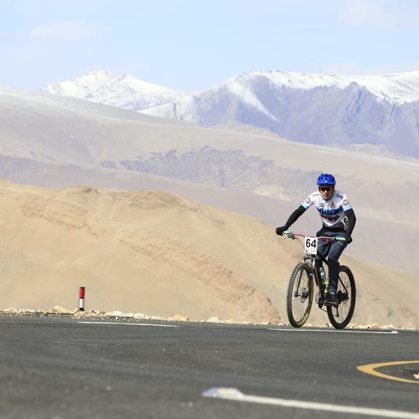 Racing at the Ultimate Ladakh Cycling Challenge 2020